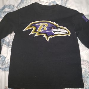 Boys Size 6/7 Baltimore Ravens Thermal Shirt